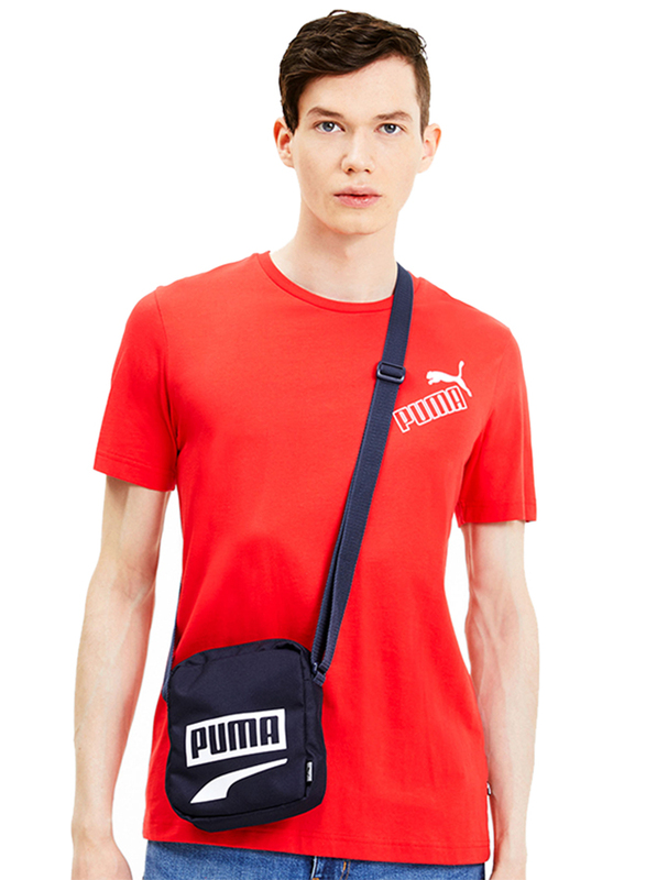 Puma Plus Polyester Portable II Belt Bag for Men, Navy Blue