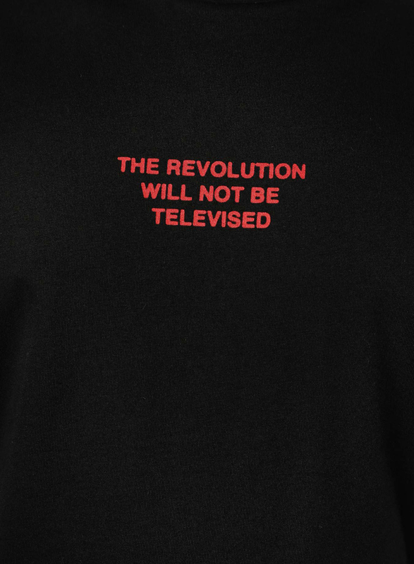 Criminal Damage TV Revolution Short Sleeves T-Shirt for Men, Small, Black