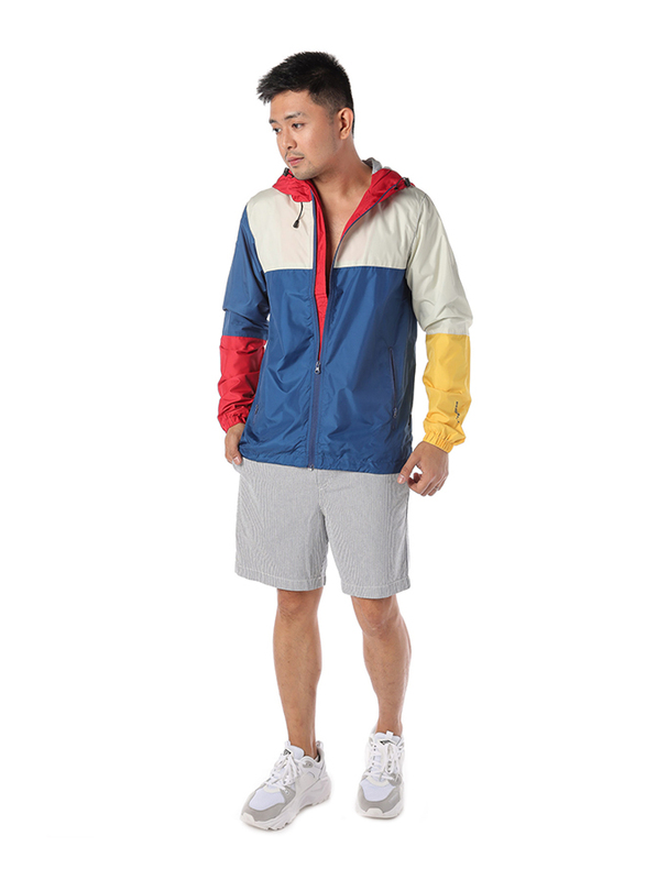 Dedicated Skara Blocks Long Sleeves Windbreaker Jacket for Men, Extra Large, Multicolour