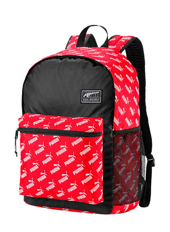 Puma Academy Backpack Bag for Men, Red/Black