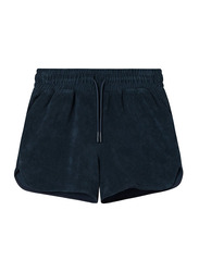 Nikben Terry Low Drawstring Shorts for Men, Medium, Navy Blue