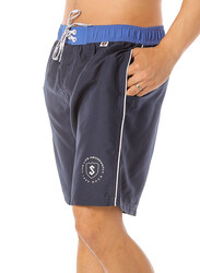 Scipo Swoop Drawstring Shorts for Men, Large, Navy Blue