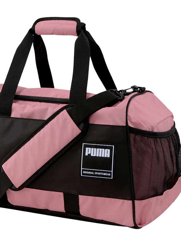 Puma Polyester Gym Duffle Bag for Women, Medium, Foxglove/Black