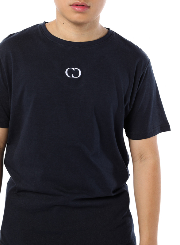 Criminal Damage Eco Sort Sleeves T-Shirt for Men, Extra Large, Navy Blue