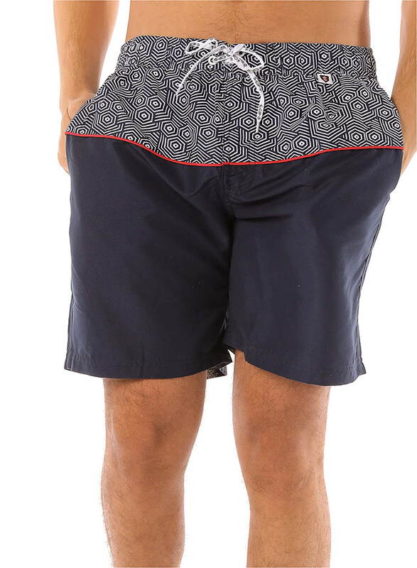 Scipo Current Drawstring Shorts for Men, Large, Navy Blue