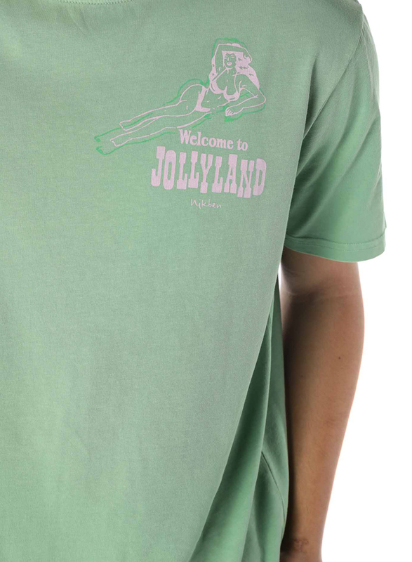 Nikben Jollyland Short Sleeve T-Shirt for Men, Small, Green