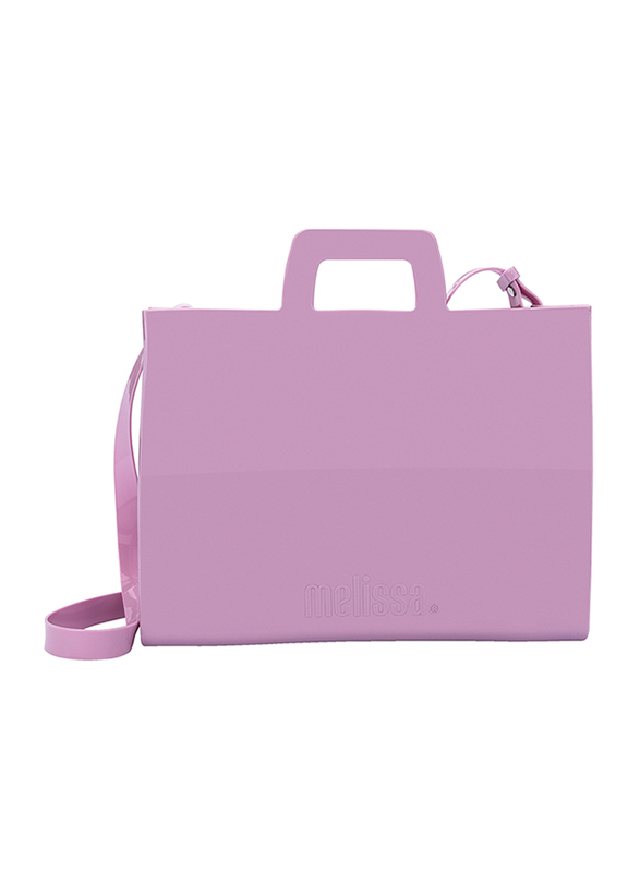 Melissa PVC Essential Work Crossbody Bag for Women, Pink