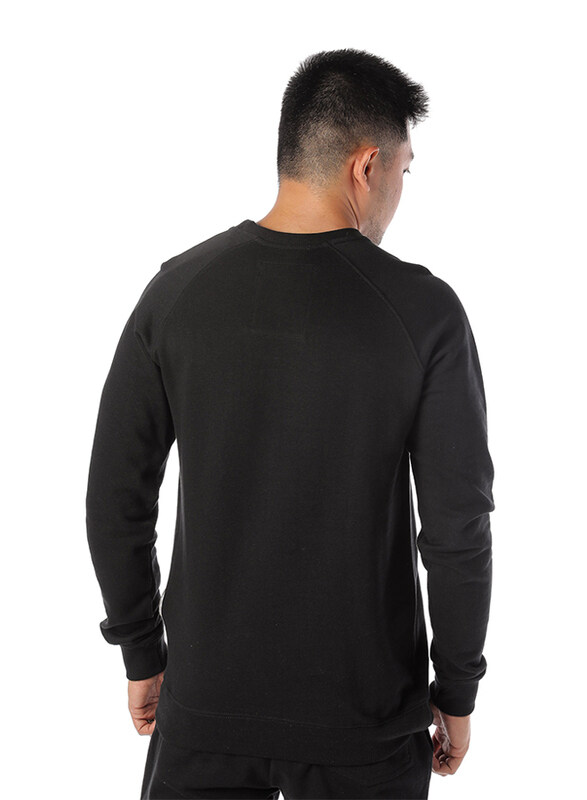 Dedicated Malmoe How Are You Long Sleeves Sweatshirt for Men, Small, Black