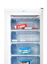 Super General 350L Upright Compact Deep-Freezer with 7 Plastic Drawers, SGUF 348H, White