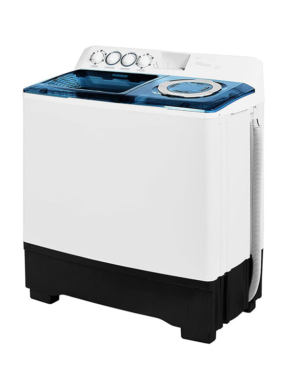 Super General 14 KG Top Load Twin Tub Semi Automatic Washing Machine, 740W, SGW155, White/Blue