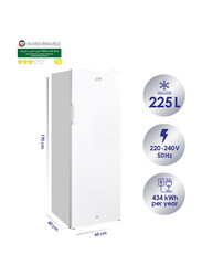 Super General 350L Upright Compact Deep-Freezer with 7 Plastic Drawers, SGUF 348H, White