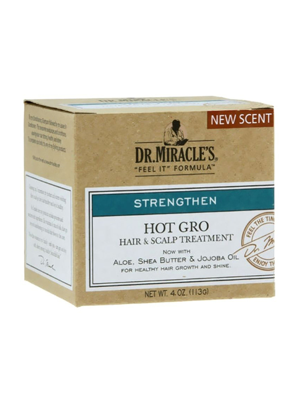Dr. Miracle's Feel It Hot Gro Hair and Scalp Treatment for All Hair Types, 113gm