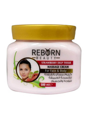 Reborn Beauty Strawberry Deep Tissue Massage Cream, 500ml