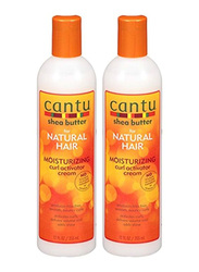 Cantu Shea Butter Moisturizing Curl Activator Cream for Curly Hair, 355ml, 2 Pieces