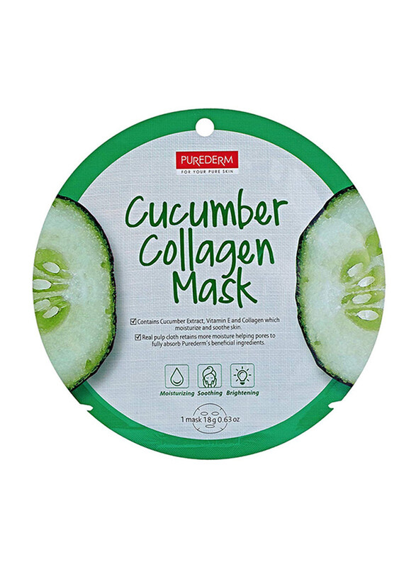 

Purederm Cucumber Collagen Mask, 18g