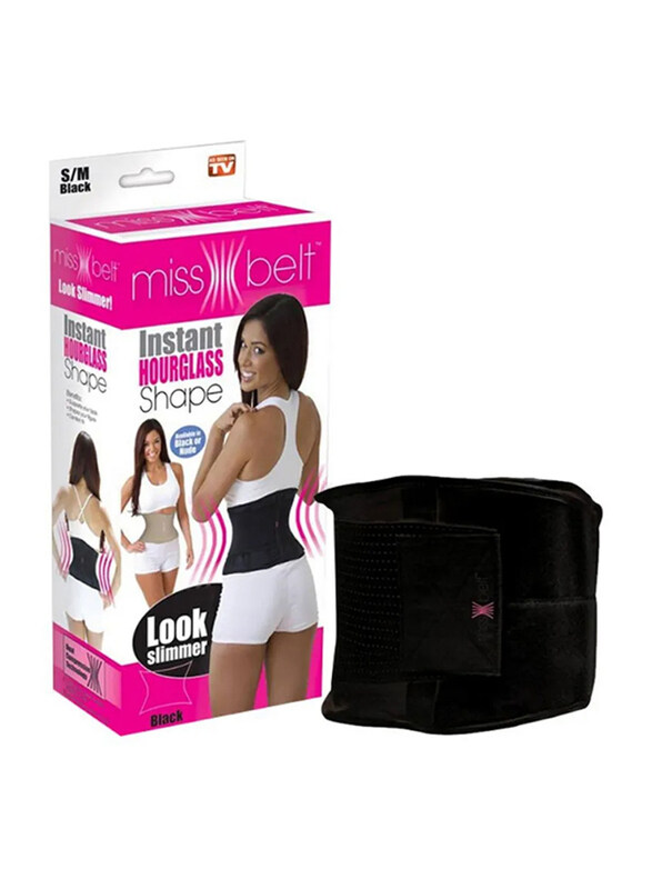 

Miss Belt Instant Hourglass Shaper, S/M, Black