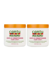 Cantu Shea Butter Leave In Conditioning Repair Cream, 453gm, 2 Pieces