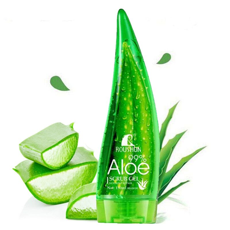 Roushun Pure Aloe Facial Scrub Gel Green 150ml