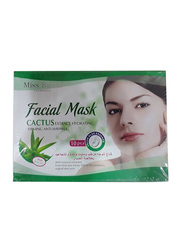 Miss Sweet Cactus Facial Mask, 25gm, 10 Pieces