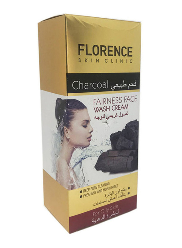 Florence Charcoal Fairness Face Wash Cream, 150ml