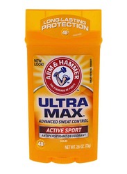 Arm & Hammer Ultramax Deodorant Antiperspirant Invisible Solid Wide Stick, 73g