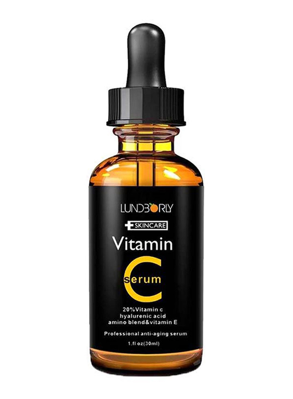 Lundborly Vitamin C Serum with Hyaluronic Acid, 30ml