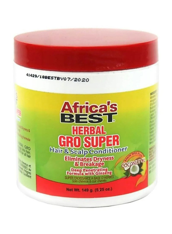 Africa's Best Herbal Gro Super Hair and Scalp Conditioner, 149g