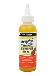 Aunt Jackie's Nourish My Hair Natural Growth Oil with Flaxseed & Monoi for Frizzy Hair, 118ml