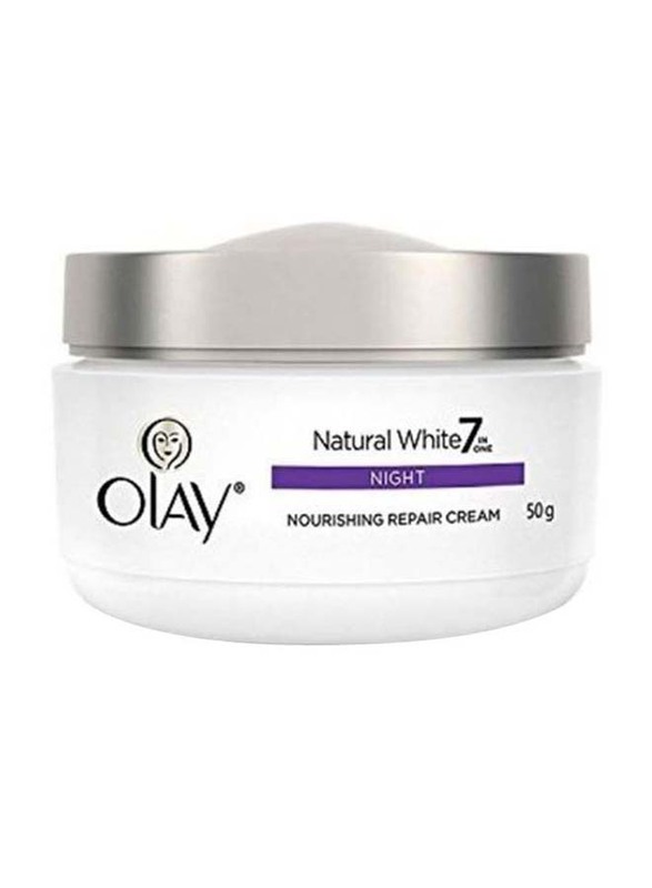 Olay Natural White 7 In One Night Nourishing Repair Cream, 50g