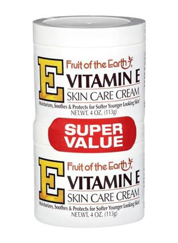 Fruit of the Earth Vitamin E Skin Care Cream, 113g, 2 Pieces