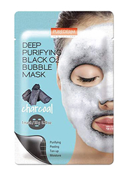 Purederm Deep Purifying Black Charcoal Bubble Sheet Mask, 20g