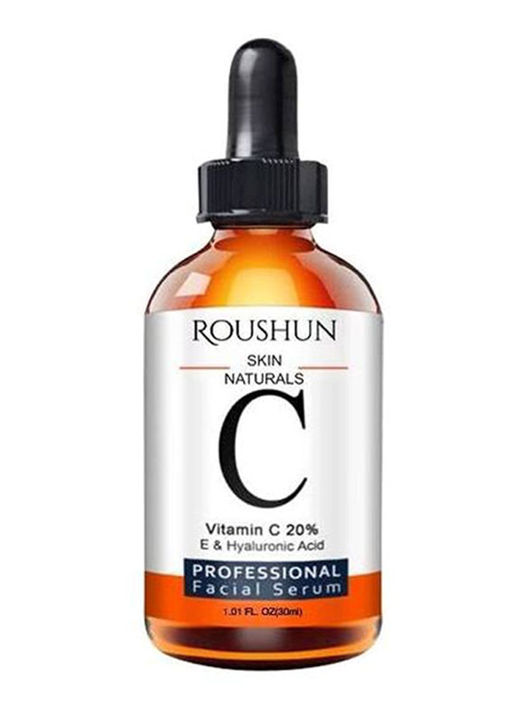 Roushun Skin Naturals Vitamin C & Hyaluronic Acid Face Serum, 30ml