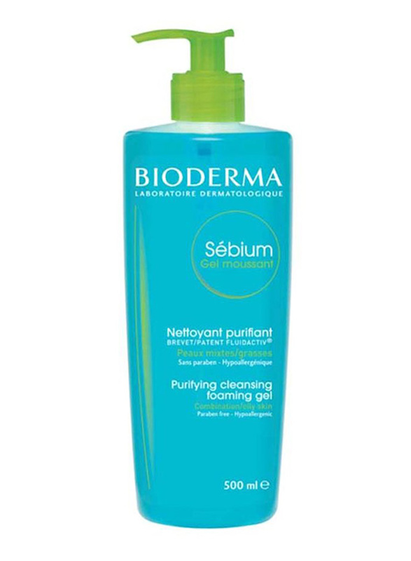 Bioderma Sebium Moussant Purifying Foaming Gel, 500ml