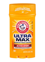 Arm & Hammer Ultra Max Solid Active Sport Antiperspirant Deodorant, 73gm