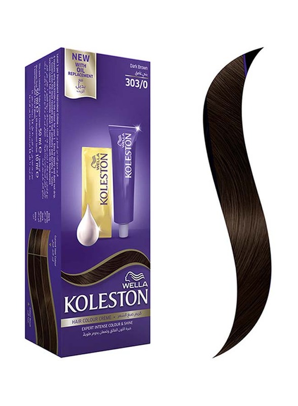 Wella Koleston Hair Colour, 50ml, 303/0 Dark Brown