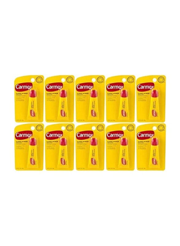 

Carmex Classic Lip Balm, 10 x 10g