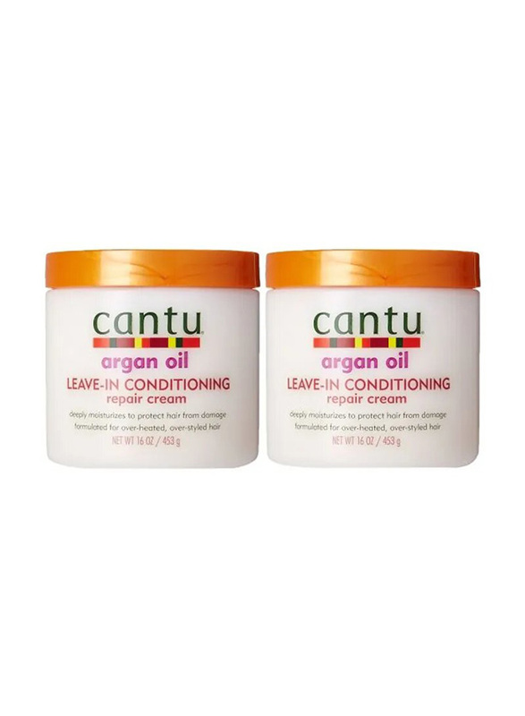 Cantu Argan Oil Leave-in-Conditioner, 2 x 453ml