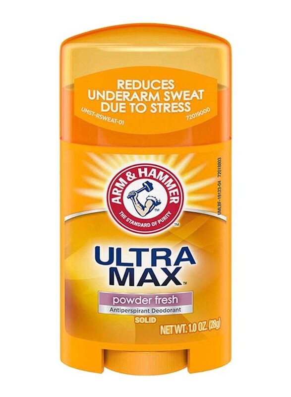 

Arm & Hammer Ultra Max Powder Fresh Antiperspirant Deodorant, 28g