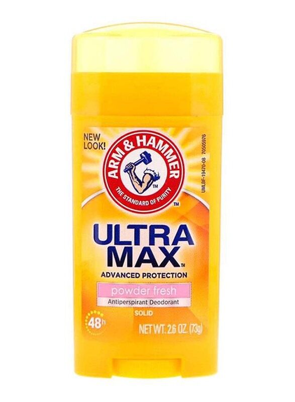 

Arm & Hammer Ultramax Powder Fresh Antiperspirant Deodorant, 73g