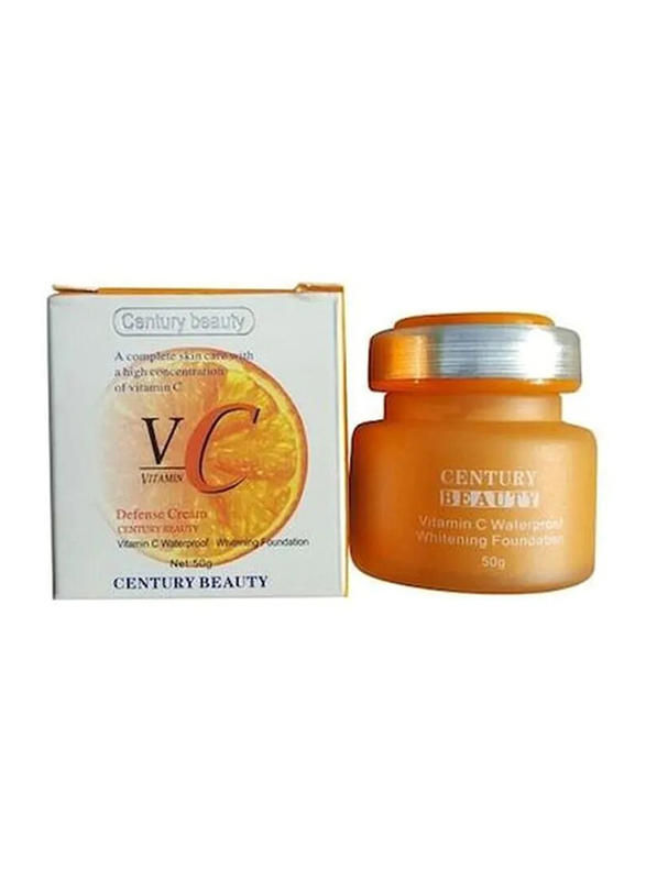 Century Beauty Vitamin C Waterproof Whitening Foundation, 50gm, Clear