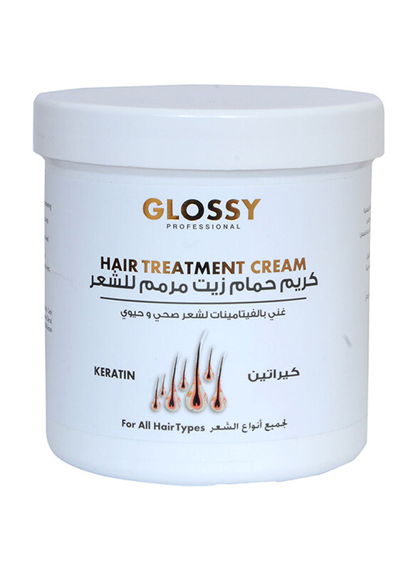 

Glossy Professional Keratin Hair Treatment Cream for All Hair Types, 1000ml