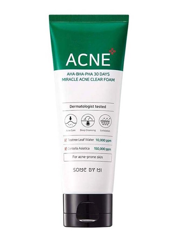 Some By Mi Miracle Acne Foam Face Wash, 100ml