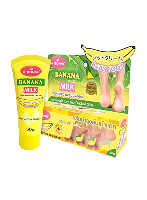 A Bonne Baby Foot Banana Mike Cracked Heel Cream, 50gm