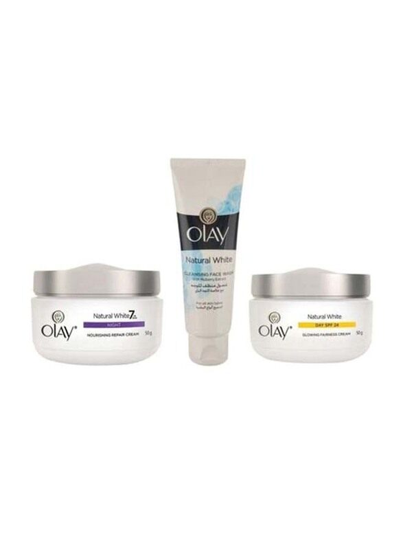 

Olay Natural White Regimen Pack Set, 3 Pieces