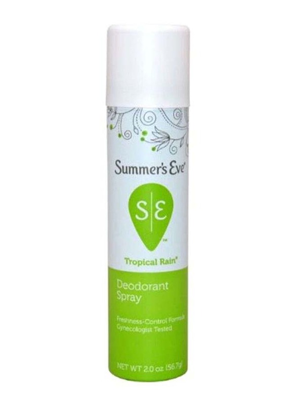 Summer's Eve Tropical Rain Deodorant Spray, 57g