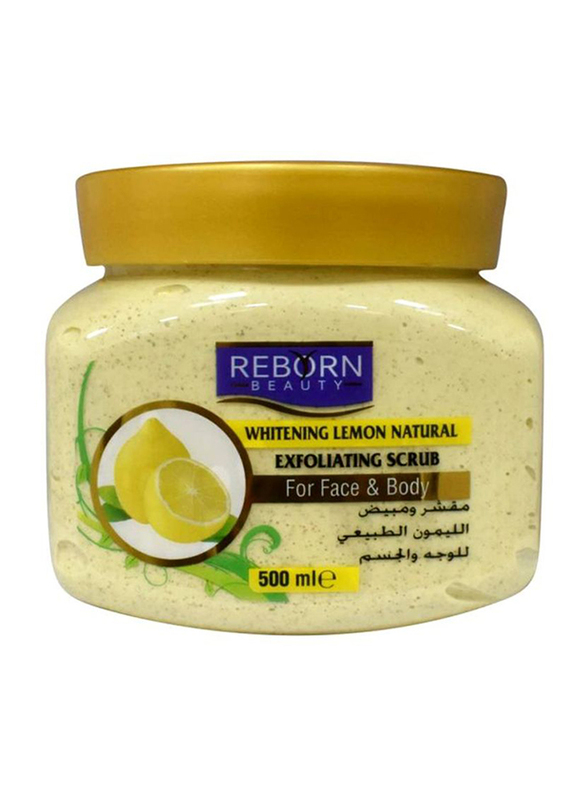 

Reborn Beauty Whitening Lemon Natural Exfoliating Face & Body Scrub, 500ml