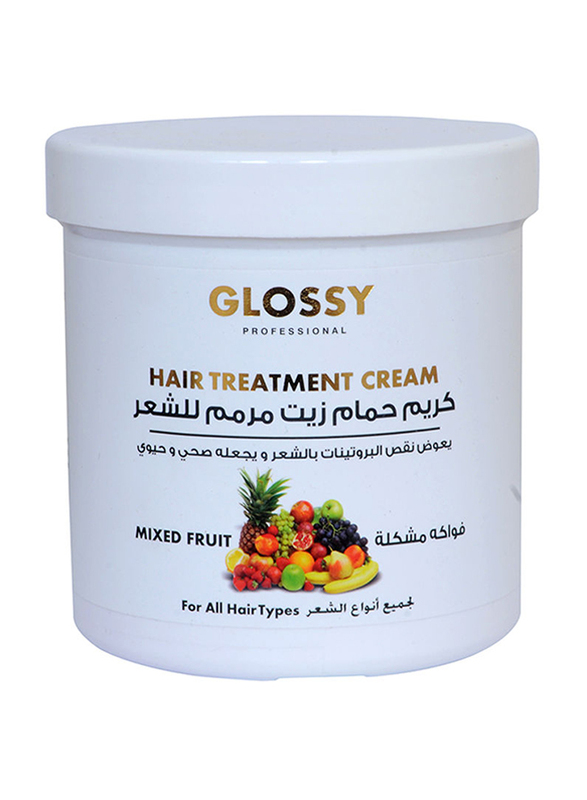 Glossy Professional Hair Treatment Cream Fruit for All Hair Types, 1000ml