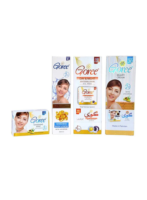 Goree Whitening Skin Care Kit, 4 Pieces, 425gm