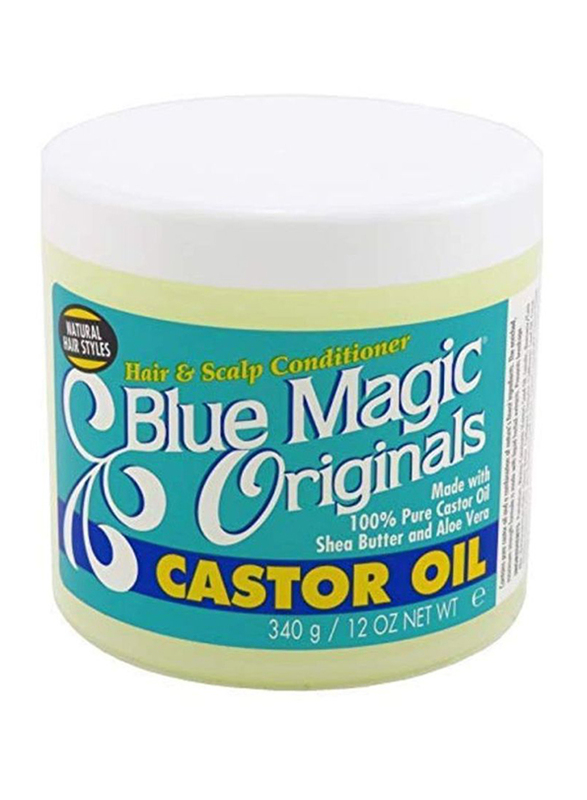 Blue Magic Organics Castor Oil Hair & Scalp Conditioner for All Hair Types, 12oz
