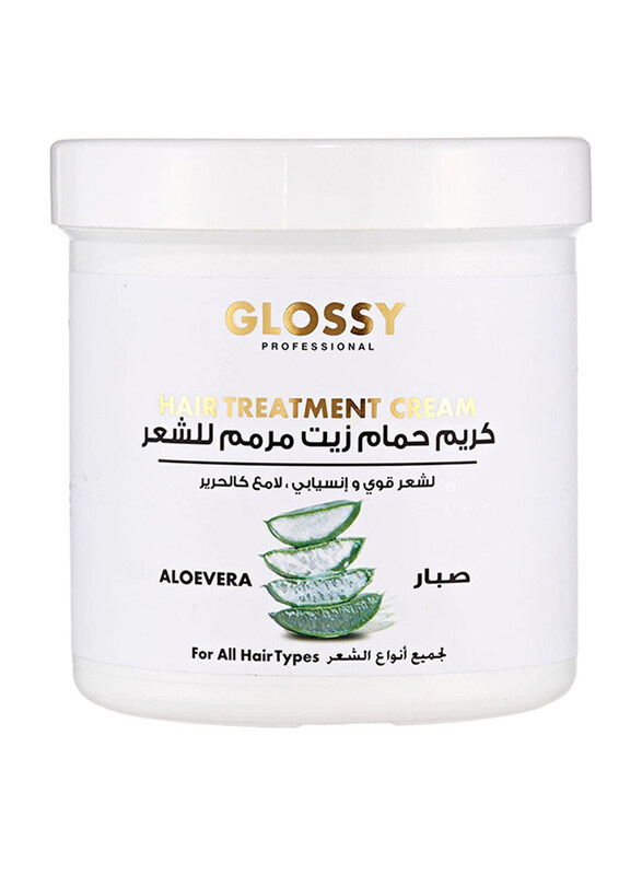 

Glossy Professional Hair Treatment Cream with Aloe Vera for All Hair Types, 1000ml